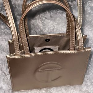 Metallic Gold Telfar Small Bag